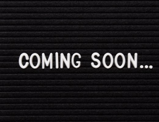 Motivational quote on black letter board. Coming soon. Inspirational quote of the day.